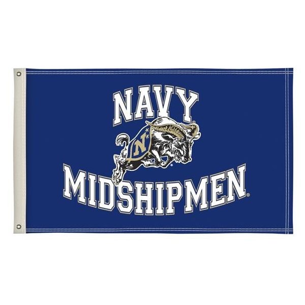 Showdown Displays Showdown Displays 810003NAVY-001 3 x 5 ft. Navy Midshipmen NCAA Flag - No.001 810003NAVY-001